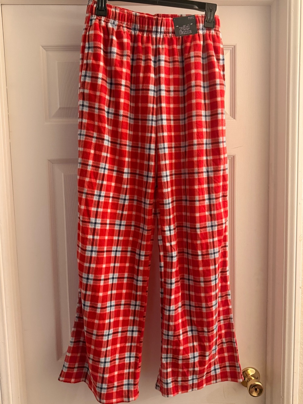 wild fable Red Plaid Fleece Pajama Pants